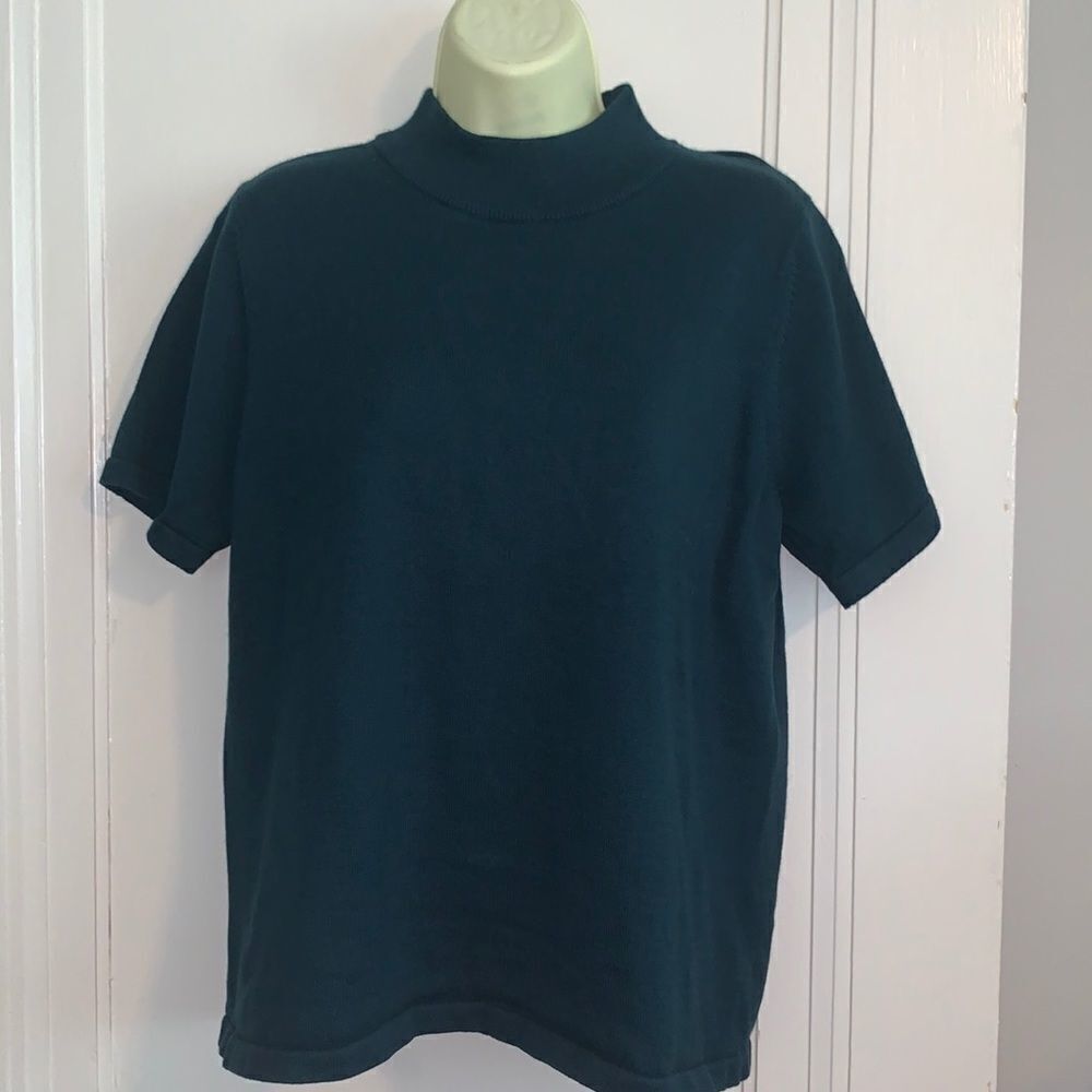 Tanjay dark green short sleeved sweater